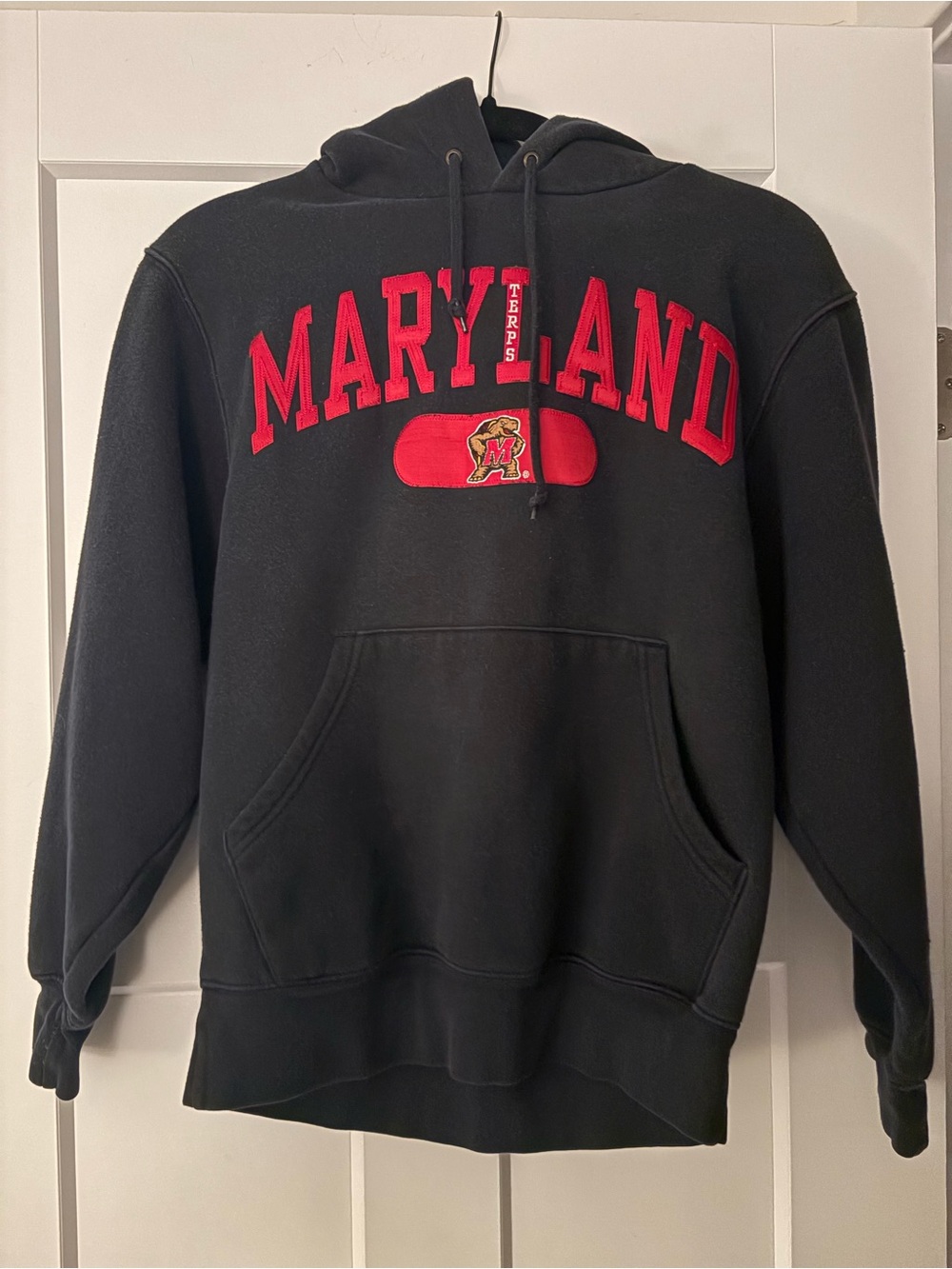 Jansport Black Hoodie with Red Maryland Lettering